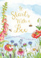 It Starts with a Bee (Watch a tiny bee bring the world to bloom) by Jennie Webber, Words & Pictures, 9780711270350