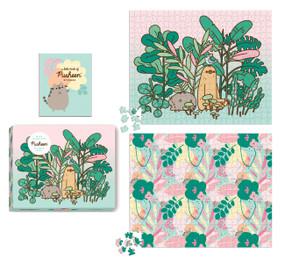 Pusheen 2-in-1 Double-Sided 500-Piece Puzzle by Claire Belton, 9780762479917