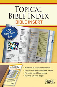 Topical Bible Index (Bible Insert) by Rose Publishing, 9781628624267