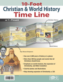 10-Foot Christian & World History Time Line by Rose Publishing, 9781628629026