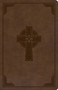KJV Large Print Personal Size Reference Bible, Brown Celtic Cross LeatherTouch, Indexed by Holman Bible Publishers, 9781087742991