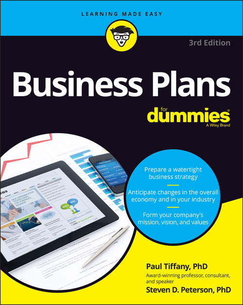 Business Plans For Dummies by Paul Tiffany, Steven D. Peterson, 9781119866374