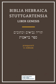 Biblia Hebraica Stuttgartensia (BHS), Liber Genesis (Softcover) by Otto Eissfeldt, Karl Elliger, Willhelm Rudollph, 9781683071525