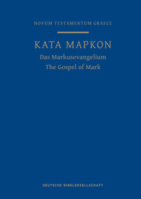 A Greek Scripture Journal for the Gospel of Mark by Institute for New Testament Textual Research, 9781683073253