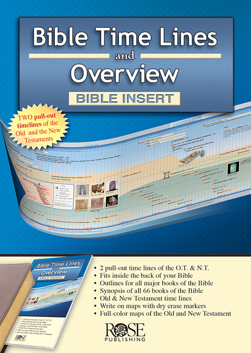 Bible Time Lines and Overview - Bible Insert by Rose Publishing, 9781628624199