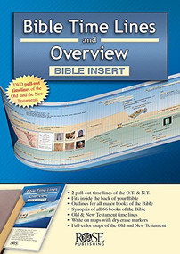 Bible Time Lines and Overview - Bible Insert by Rose Publishing, 9781628624199