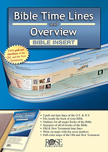 Bible Time Lines and Overview - Bible Insert by Rose Publishing, 9781628624199