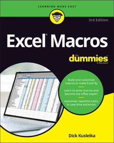 Excel Macros For Dummies - 9781119844433 by Dick Kusleika, 9781119844433