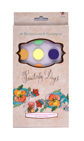 Painterly Days - 18 Watercolors (18 Watercolors & Paintbrush) by , 9780764351686