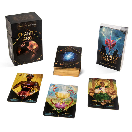 Clarity Tarot ((Tarot Kit Box Set with 78 Cards and Guide Book)) by Debra Zachau, Kait Matthews, 9780764363733