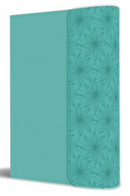 Biblia RVR 1960 tamaño manual, símil piel aquamarina con solapa e imán / Spanish Bible RVR 1960 Handy Size Large Print Leathersoft with magnet by Reina Valera Revisada 1960, 9781644735206