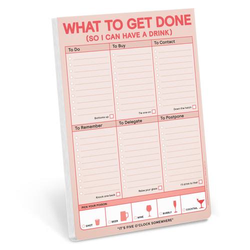 What to Get Done So I Can Have a Drink Pad (Pastel Version) by Knock Knock, 9781683493532
