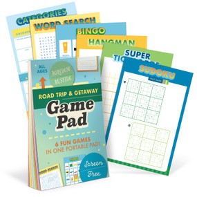 Roadtrip & Getaway On-The-Go Game Pad, Travel Car Activities Book for Kids by Knock Knock, 9781683493457