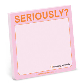 Seriously? Sticky Note (Pastel Version) by Knock Knock, 9781683493341