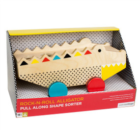 Wooden Pull Along Alligator by Petit Collage, 0736313543438