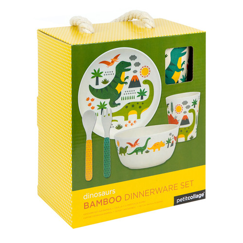 Bamboo Baby Dinner Set Dinosaur, 0736313543711