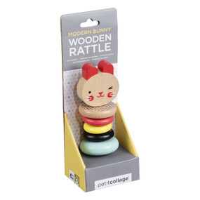 Wooden Rattle Modern Bunny, 0736313544756