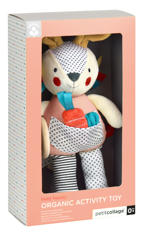 Organic Activity Toy Bunny by Petit Collage, 0736313544763