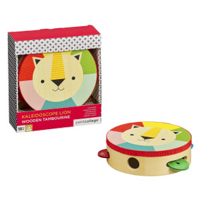 Wooden Tambourine Kaleidoscope Lion, 0736313545043