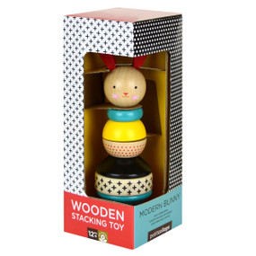 Wooden Stacking Toy Modern Bunny, 0758524448623