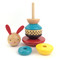 Wooden Stacking Toy Modern Bunny, 0758524448623