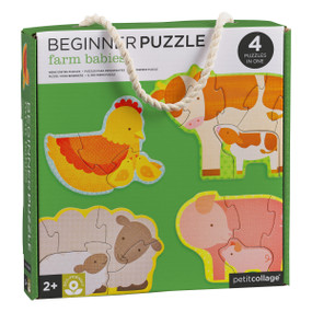 Beginner Puz Farm Babies by Petit Collage, 5055923771150