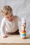 Wooden Stacker Happy Bear by Petit Collage, 5055923778913