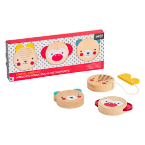 Wooden Music Percussion Set Animal Friends, 5055923781746