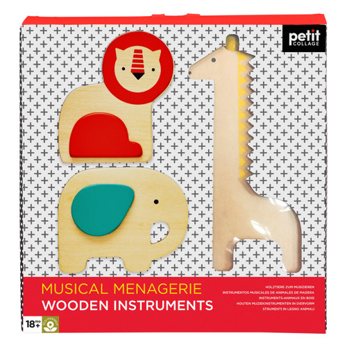 Wooden Instruments Musical Menagerie by Petit Collage, 5055923781920