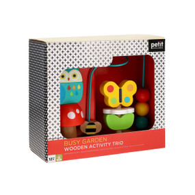 Wooden Activity Trio Garden by Petit Collage, 0810073341098