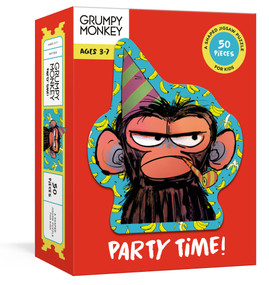 Grumpy Monkey Party Time! Puzzle (A 50-Piece Shaped Jigsaw Puzzle: A Puzzle for Kids) by Suzanne Lang, Max Lang, 9780593235263