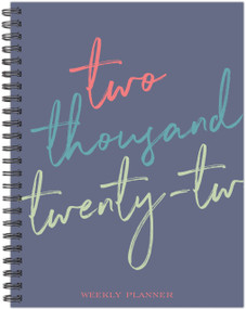 Script Year 6.5" x 8.5" Softcover Weekly Planner by Willow Creek Press, 9781549222535