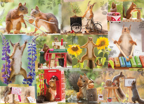 Gettin' Squirrelly 1000-Piece Puzzle by Geert Weggen, 9781682348598