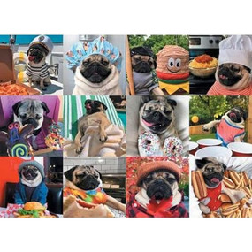 Doug the Pug Pug Life 1000-Piece Puzzle by Leslie Mosier, 9781682348185
