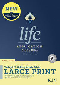 KJV Life Application Study Bible, Third Edition, Large Print (Hardcover, Indexed, Red Letter) by Tyndale, 9781496439826