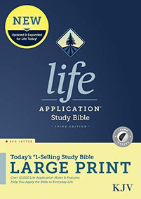 KJV Life Application Study Bible, Third Edition, Large Print (Hardcover, Indexed, Red Letter) by Tyndale, 9781496439826