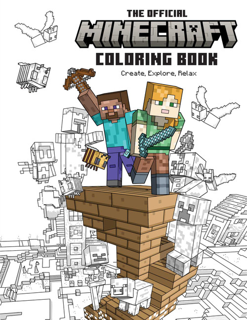 The Official Minecraft Coloring Book: Create, Explore, Relax! (Colorful Storytelling for Advanced Artists) by Insight Editions, 9781647226992