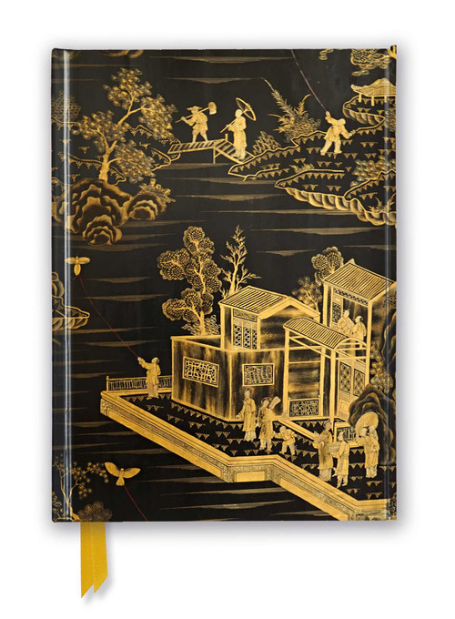 Chinese Lacquer Black & Gold Screen (Foiled Journal) by Flame Tree Studio, 9781839648731