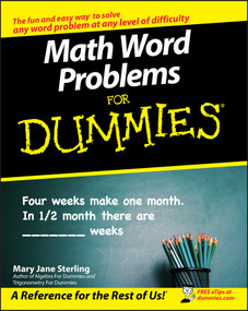 Math Word Problems For Dummies by Mary Jane Sterling, 9780470146606