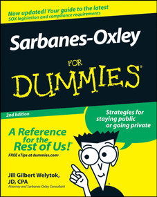 Sarbanes-Oxley For Dummies by Jill Gilbert Welytok, 9780470223130