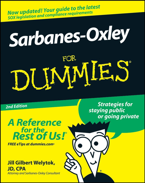 Sarbanes-Oxley For Dummies by Jill Gilbert Welytok, 9780470223130