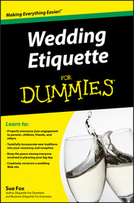 Wedding Etiquette For Dummies by Sue Fox, 9780470502082