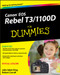 Canon EOS Rebel T3/1100D For Dummies by Julie Adair King, Robert Correll, 9781118094976
