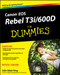 Canon EOS Rebel T3i / 600D For Dummies by Julie Adair King, 9781118094983