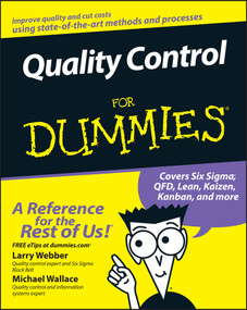 Quality Control for Dummies by Larry Webber, Michael Wallace, 9780470069097