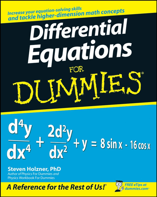 Differential Equations For Dummies by Steven Holzner, 9780470178140