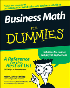 Business Math For Dummies by Mary Jane Sterling, Benjamin Schultz, 9780470233313