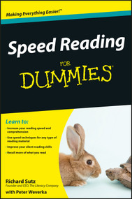 Speed Reading For Dummies by Richard Sutz, Peter Weverka, 9780470457443