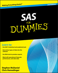 SAS For Dummies by Stephen McDaniel, Chris Hemedinger, 9780470539682