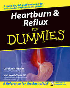Heartburn and Reflux For Dummies by Carol Ann Rinzler, Ken DeVault, 9780764556883